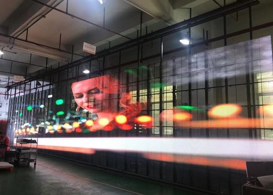 Màn hình LED trong suốt CCC Xem qua bảng điều khiển video cho trung tâm mua sắm